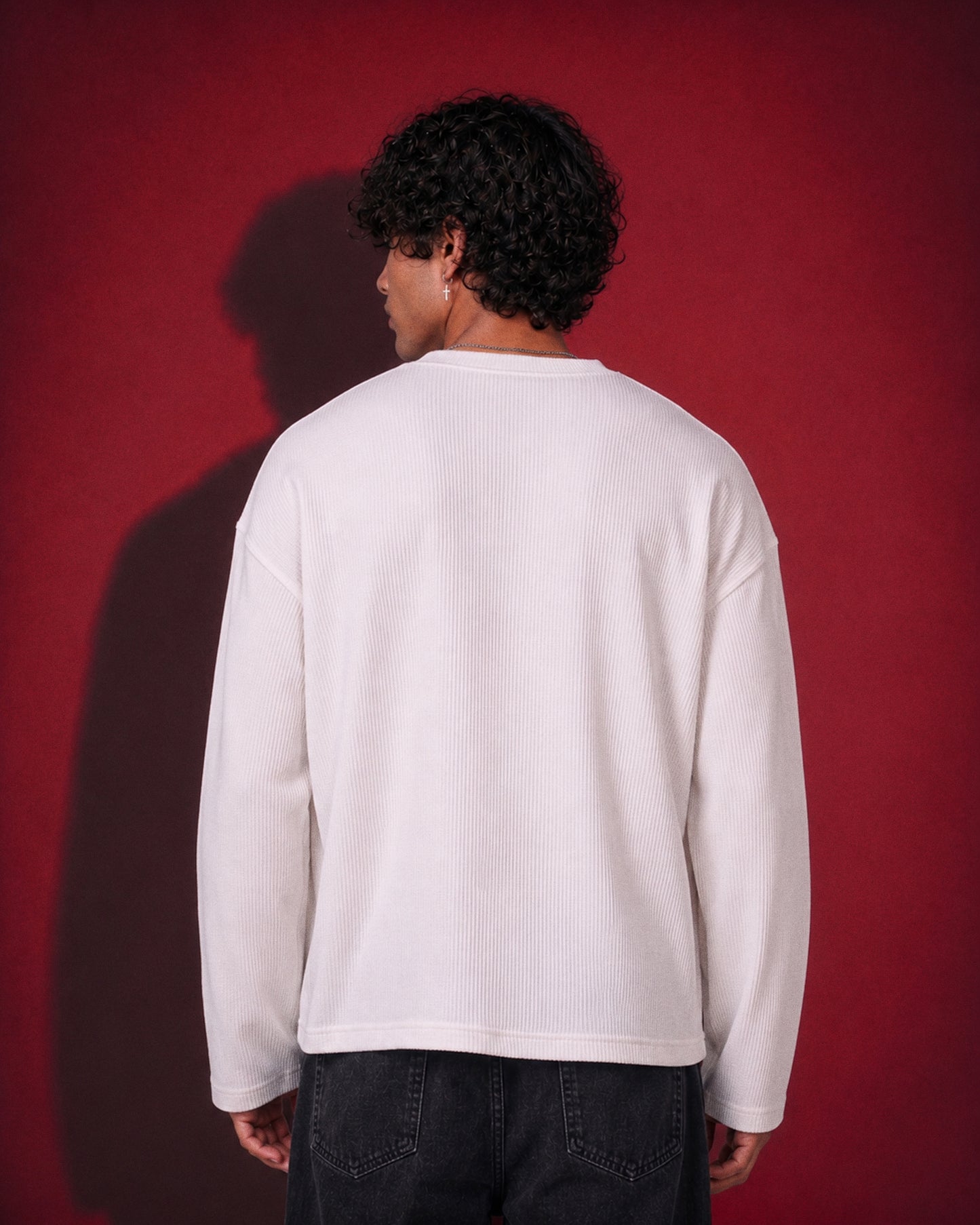 Waffle Cross Knit T-Shirt