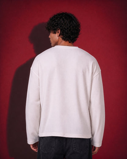 Waffle Cross Knit T-Shirt