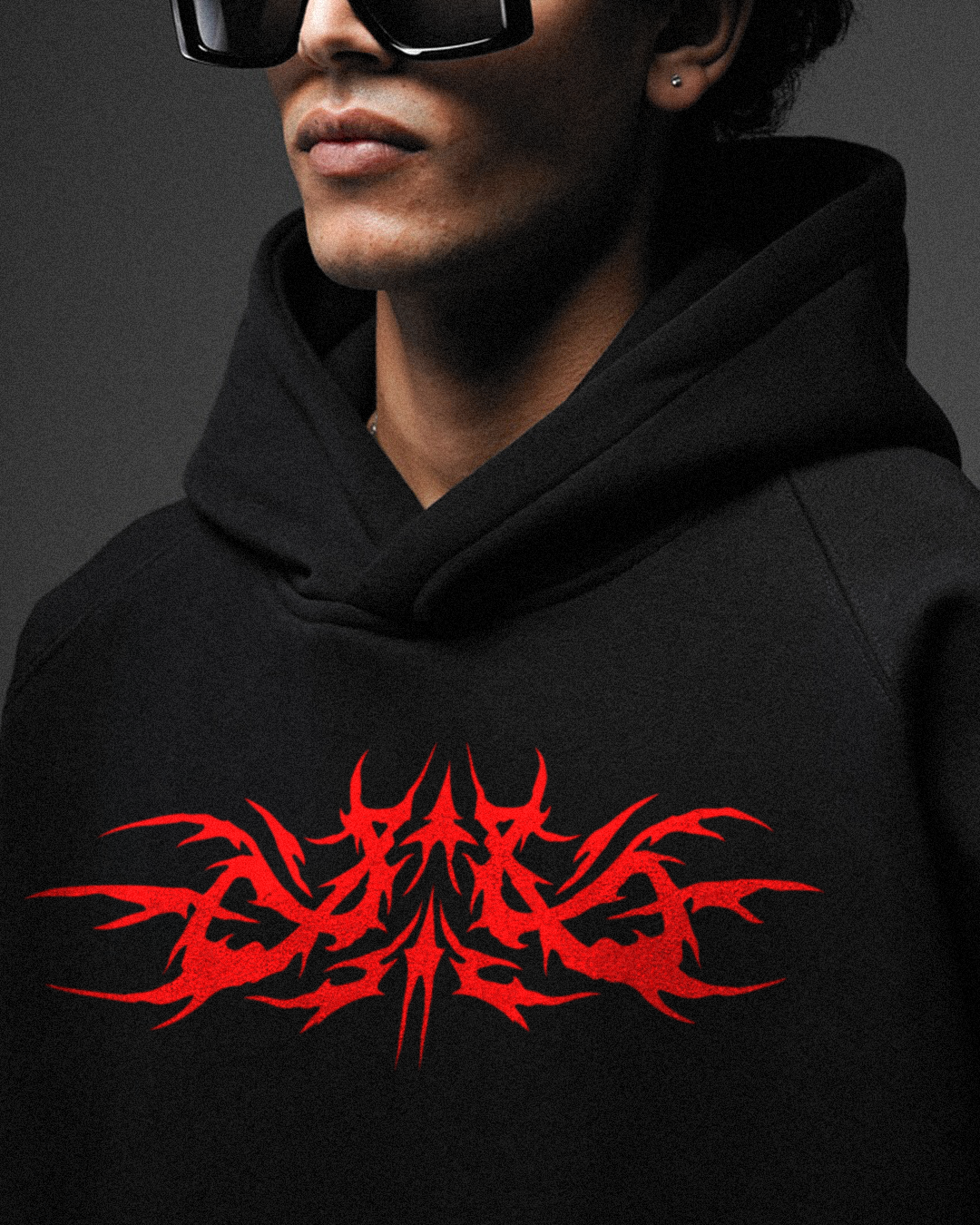 Red Tribal Hoodie