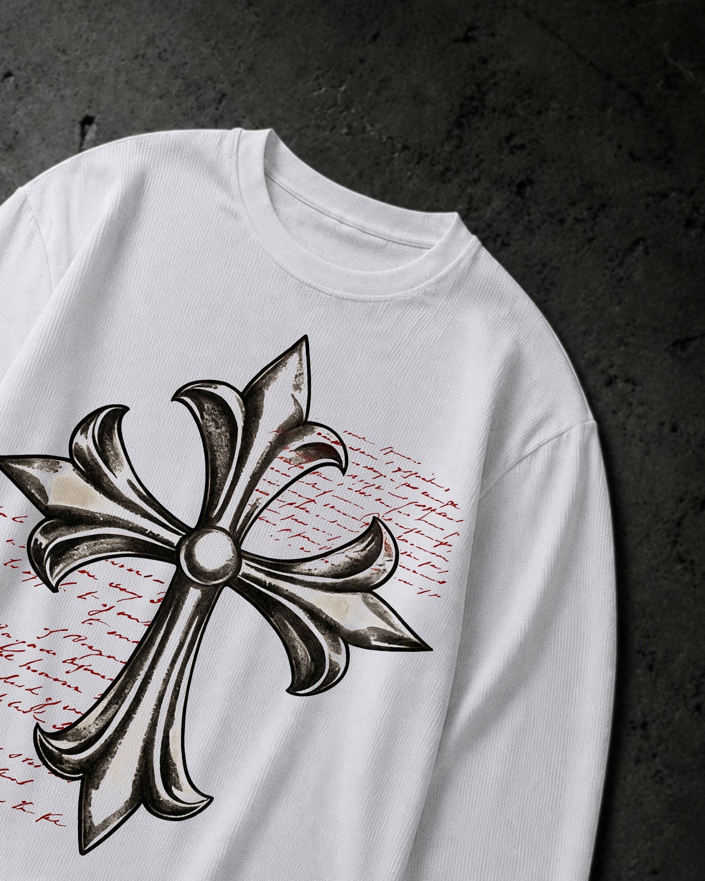 Waffle Cross Knit T-Shirt