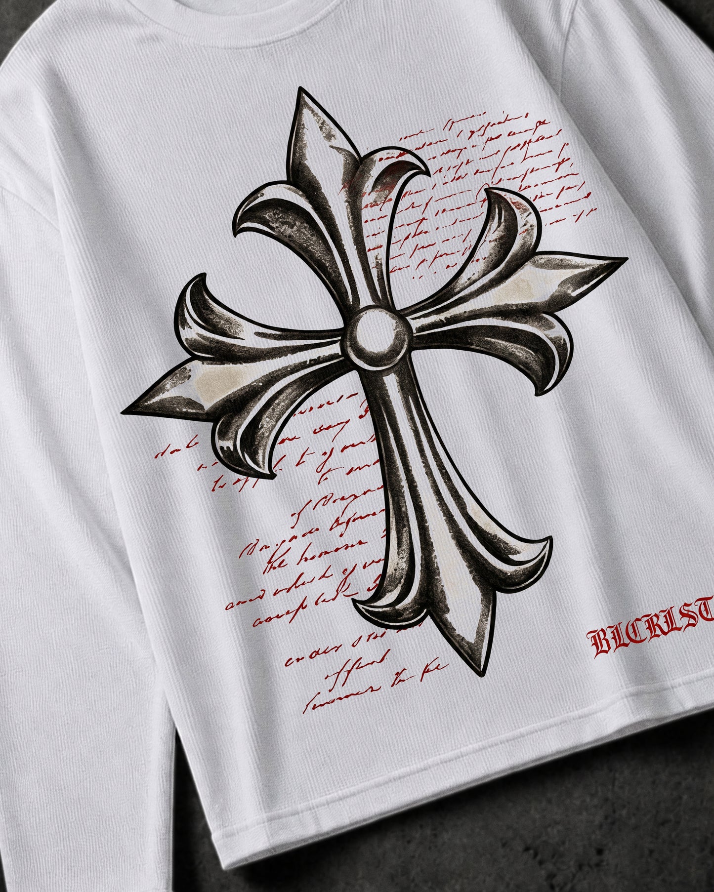 Waffle Cross Knit T-Shirt