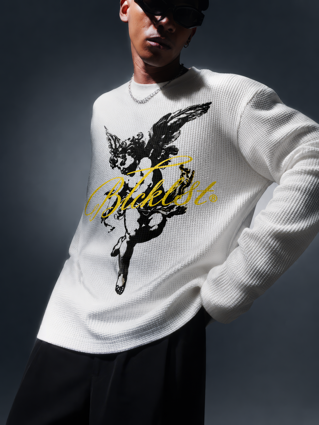 Angel Waffle Knit Full Sleeve