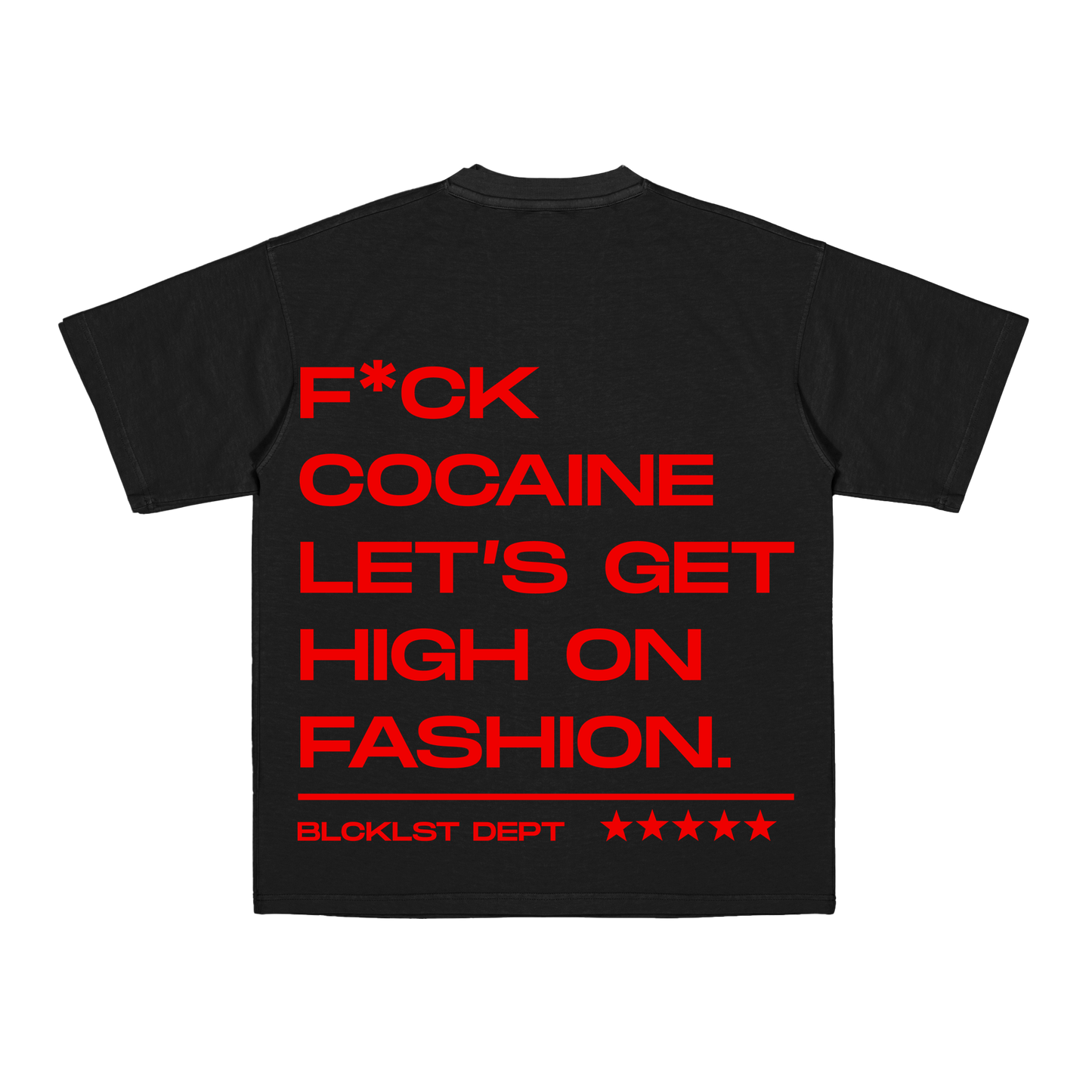 High On Fashion Black Tee