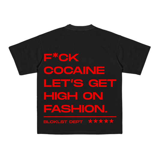High On Fashion Black Tee
