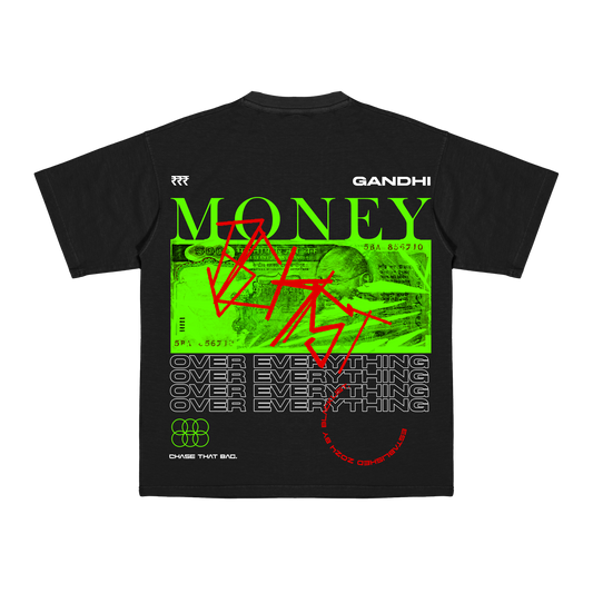 Gandhi Money Black Tee