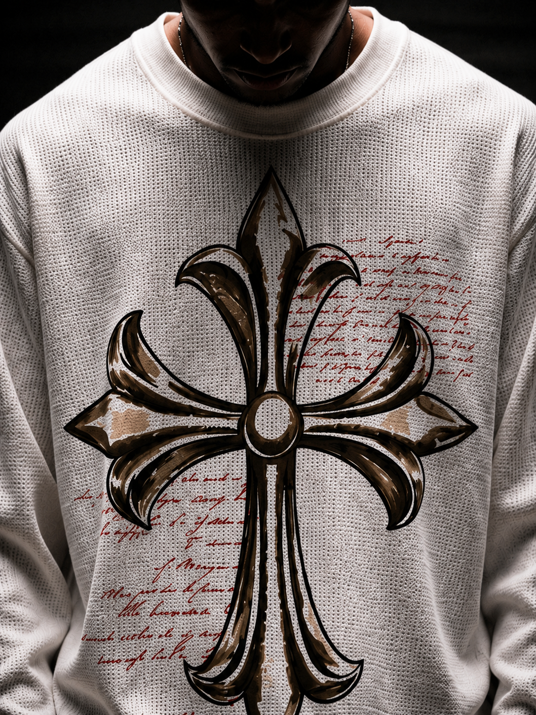 Waffle Cross Knit