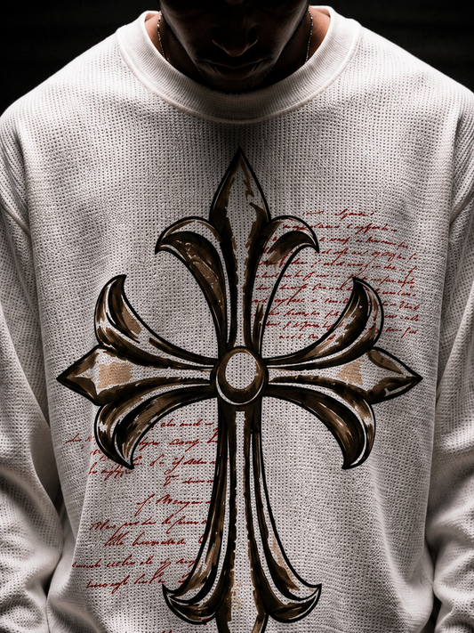Waffle Cross Knit