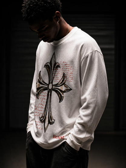 Waffle Cross Knit