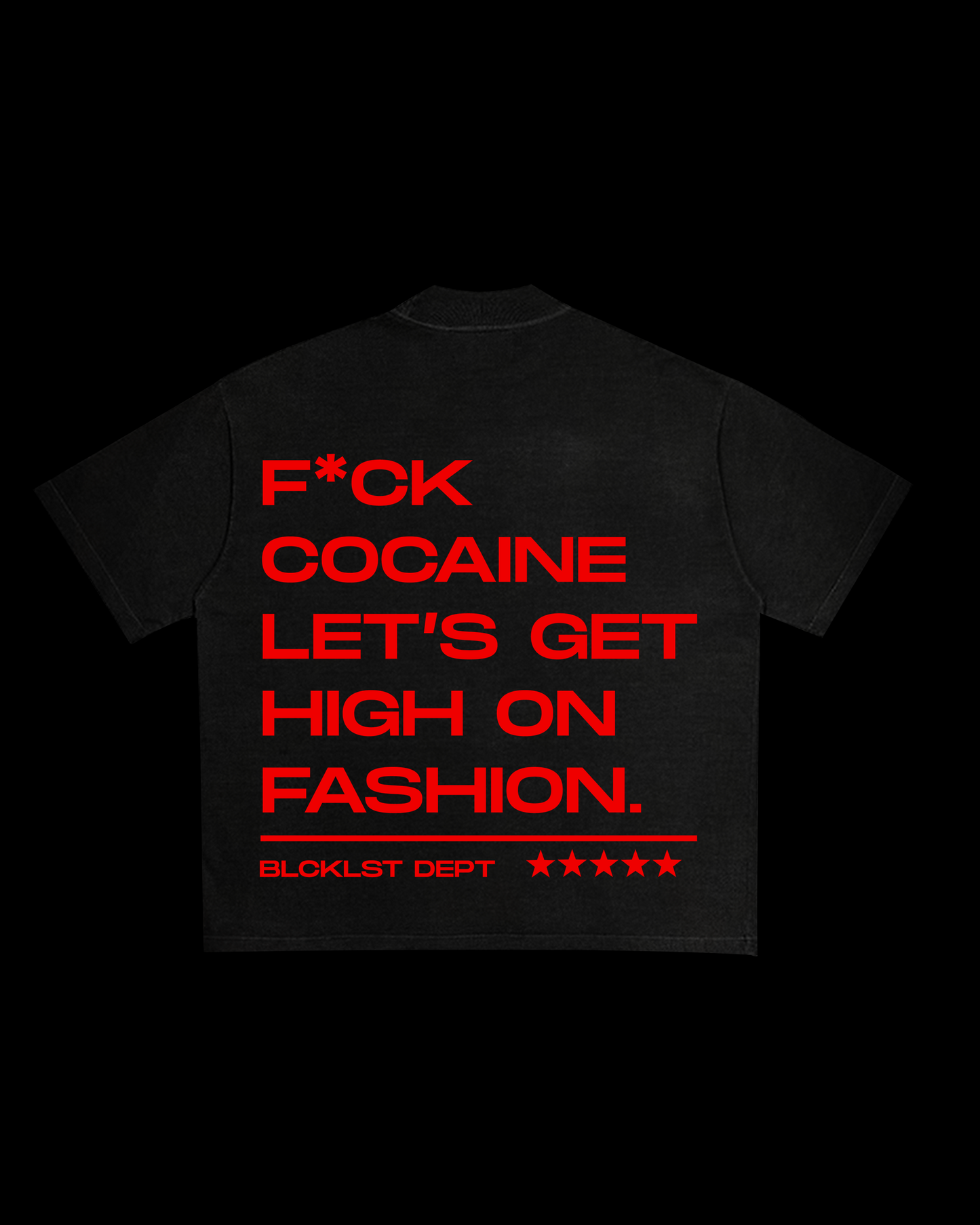 High On Fashion Black Tshirt