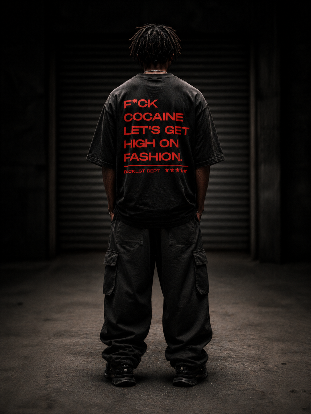 High On Fashion Black Tee