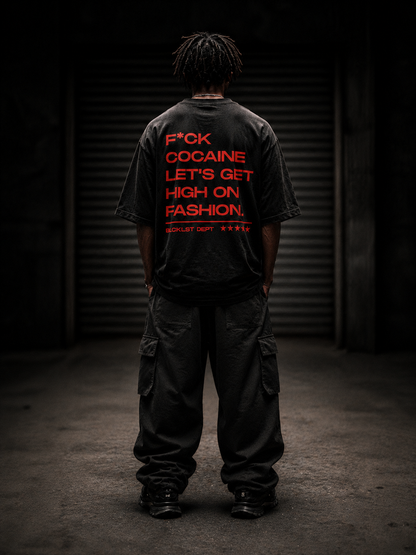 High On Fashion Black Tee
