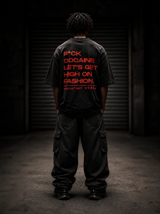 High On Fashion Black Tee