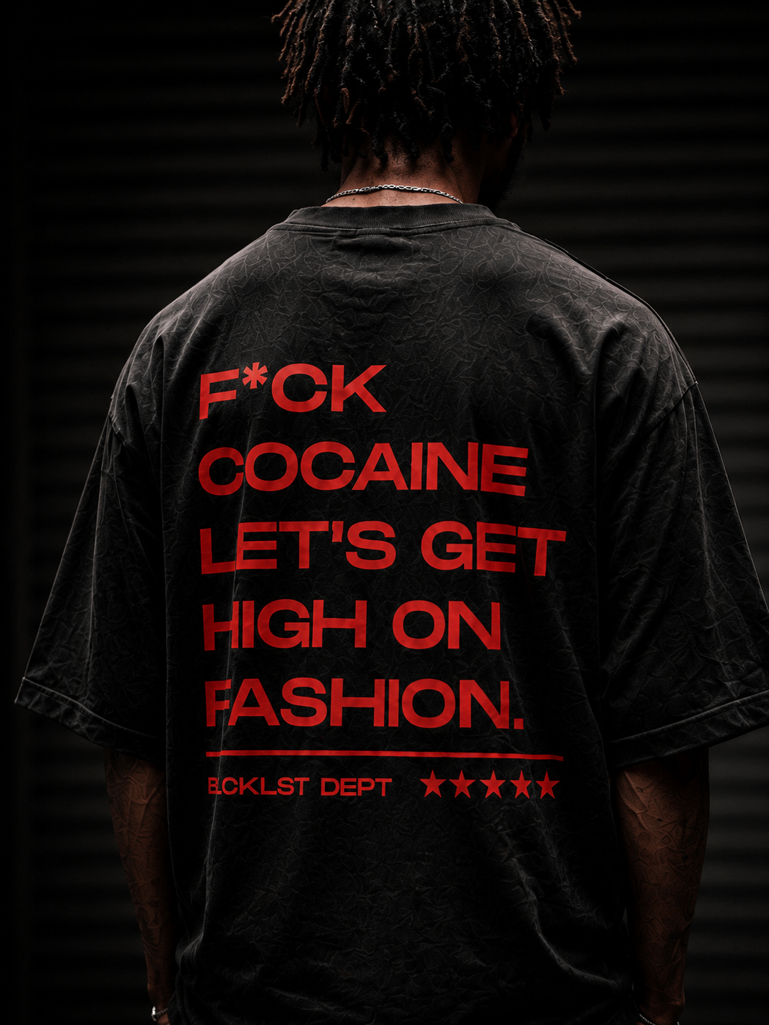 High On Fashion Black Tee