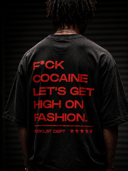 High On Fashion Black Tee