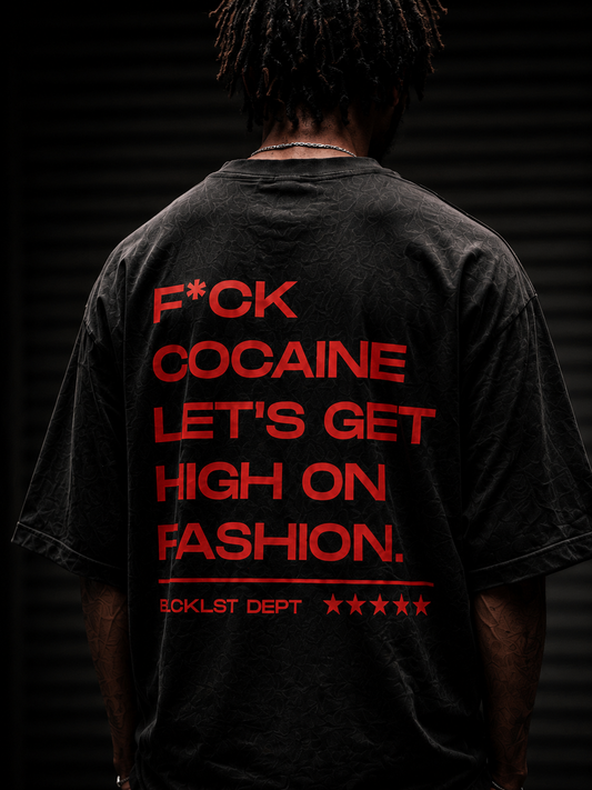 High On Fashion Black Tee