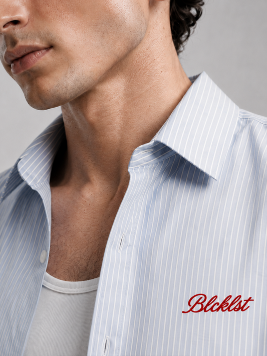 Blcklst Striped Oxford Boxy Shirt