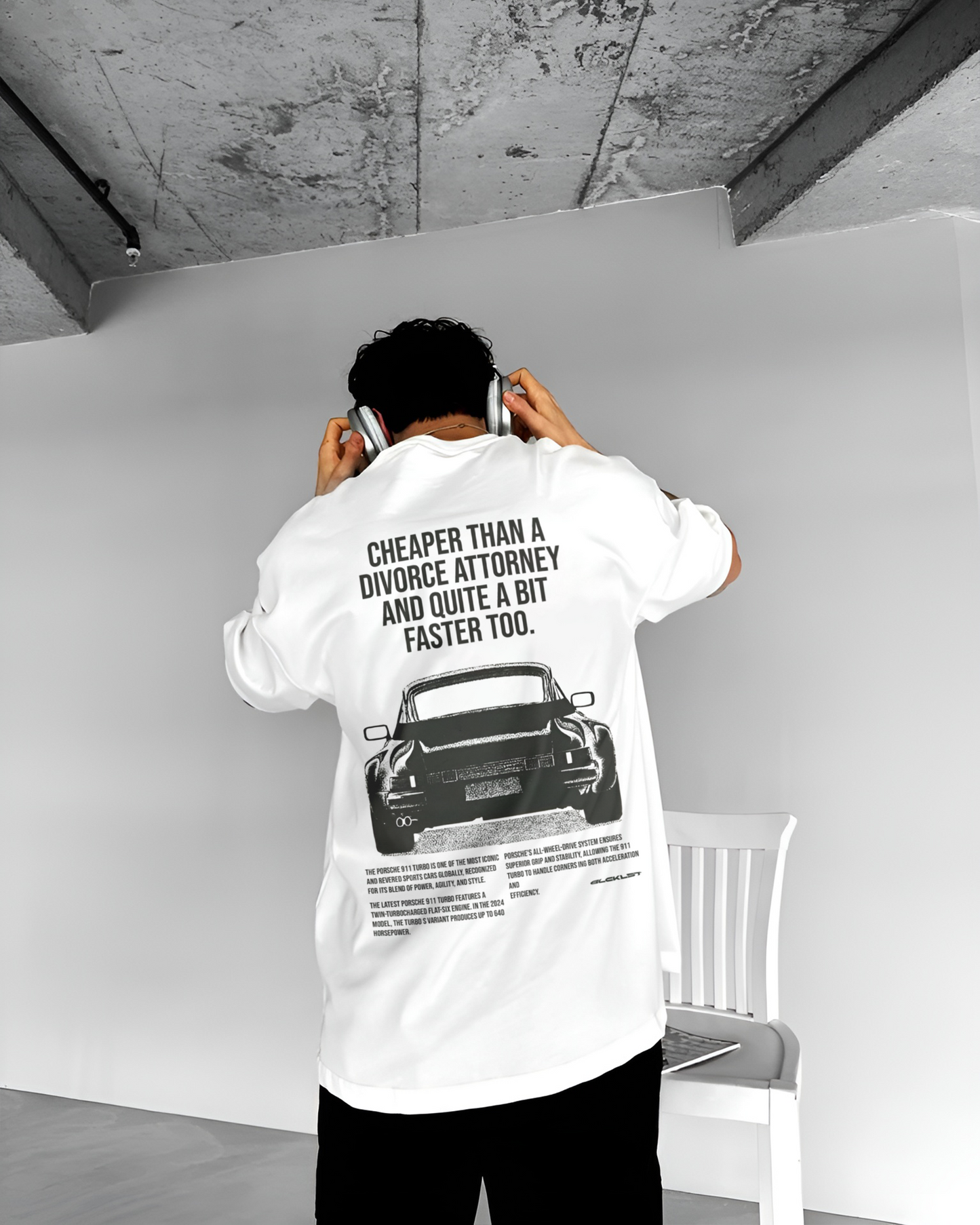 Porsche White Tshirt