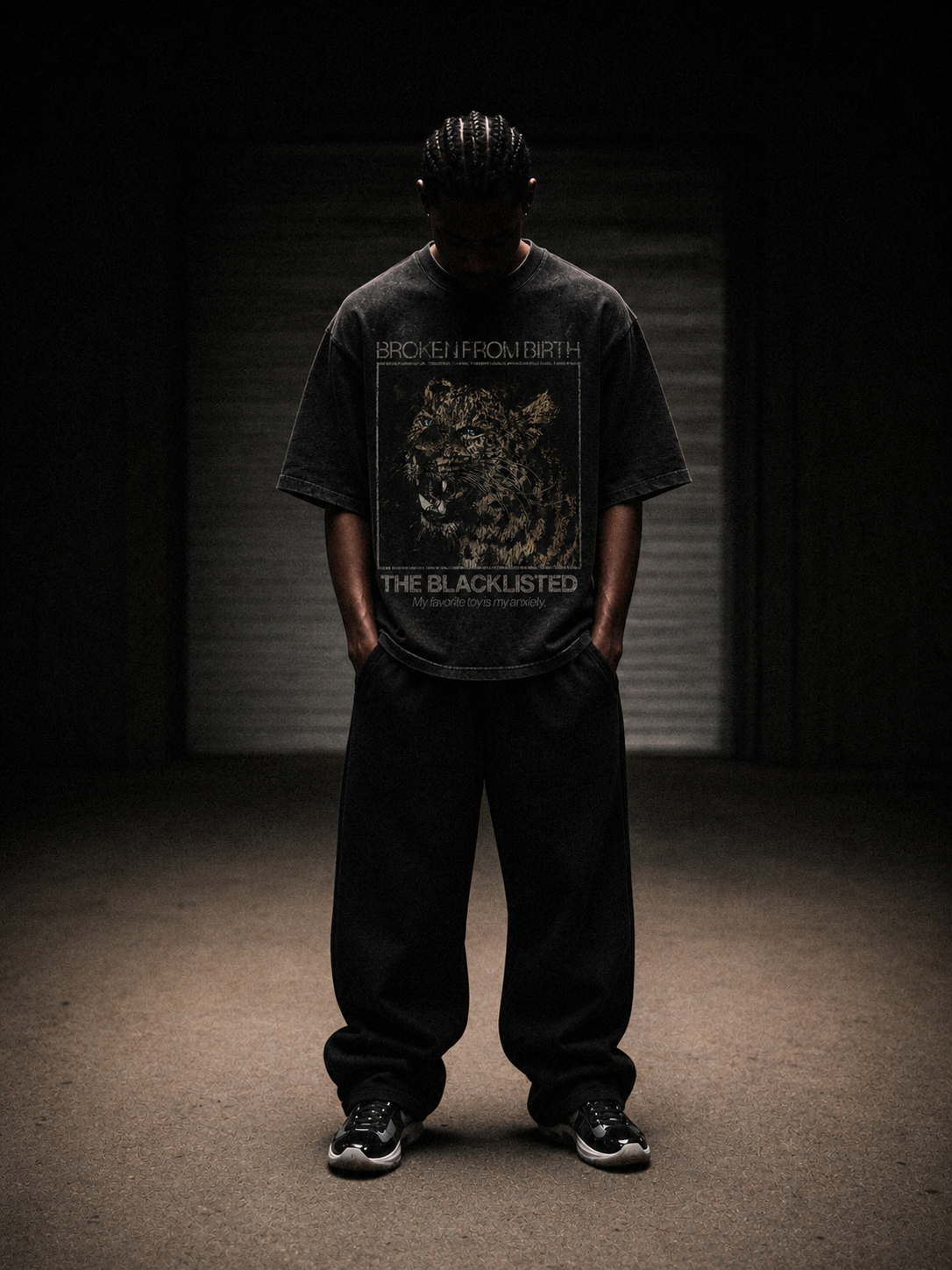 Broken From Birth Acid Wash Tee