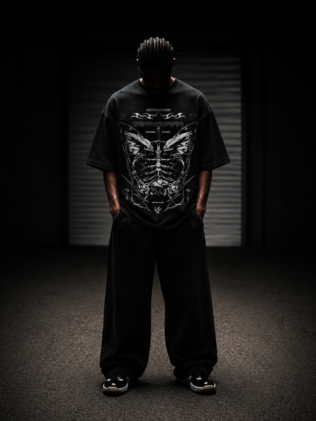Fly Me Black Tee
