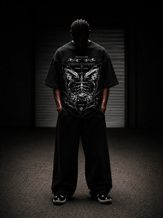 Fly Me Black Tee