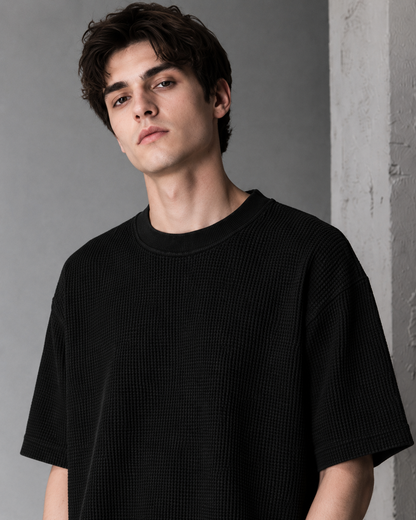 Black Waffle Tshirt