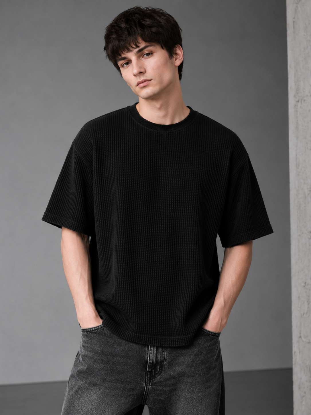 Black Waffle Tshirt