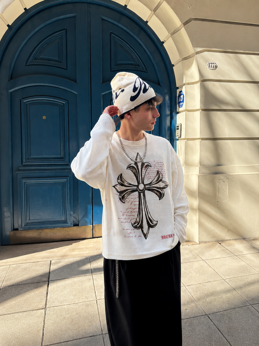 Waffle Cross Knit